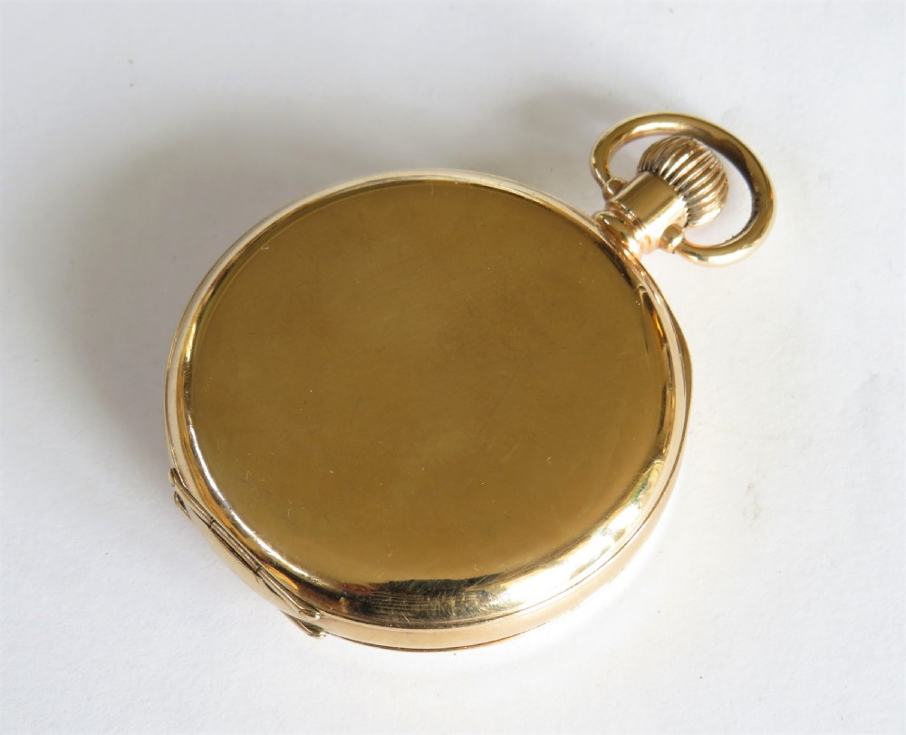 Antique Waltham full hunter pocket watch, 1918 View V