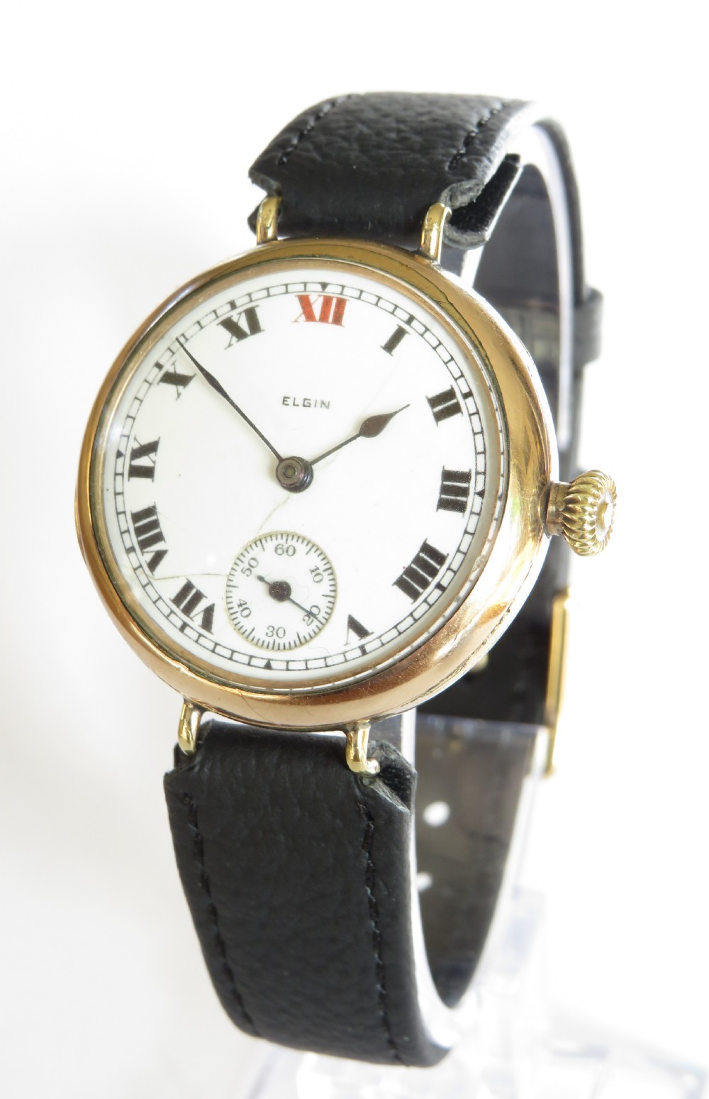 Gents antique Elgin wrist watch, 1923