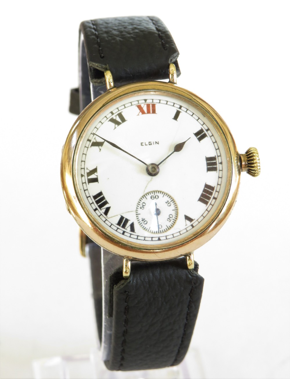 Gents antique Elgin wrist watch, 1923 View II