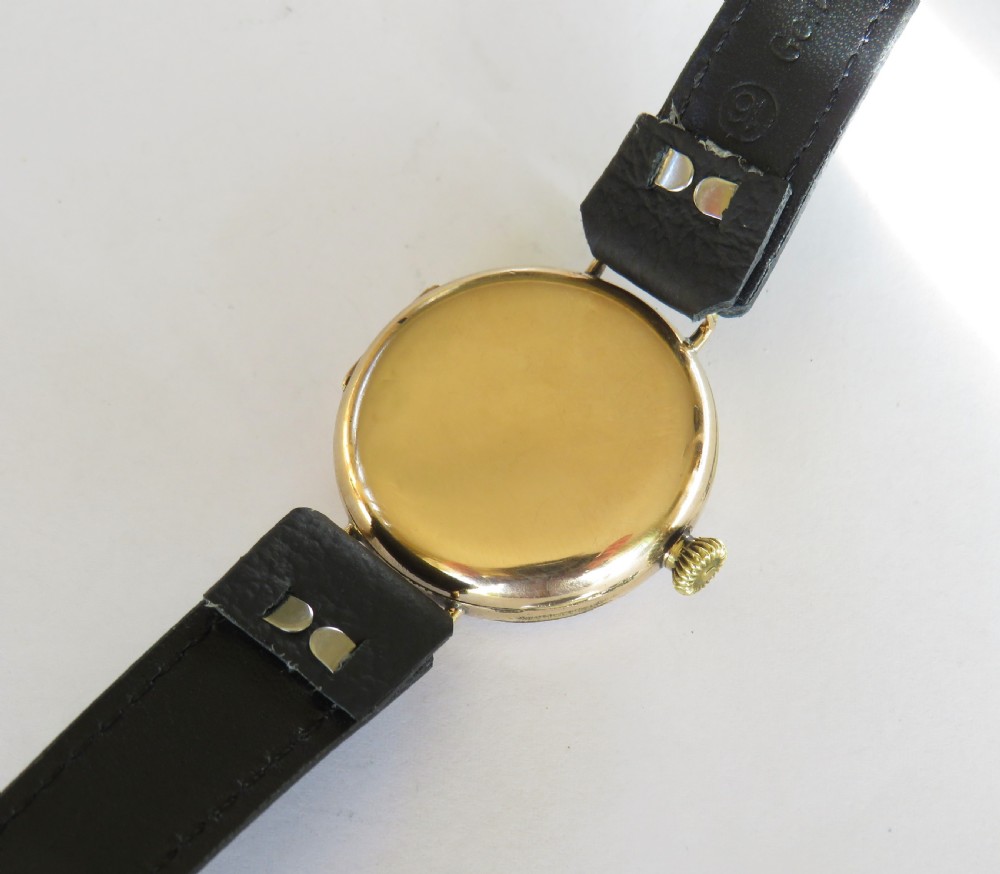 Gents antique Elgin wrist watch, 1923 View V
