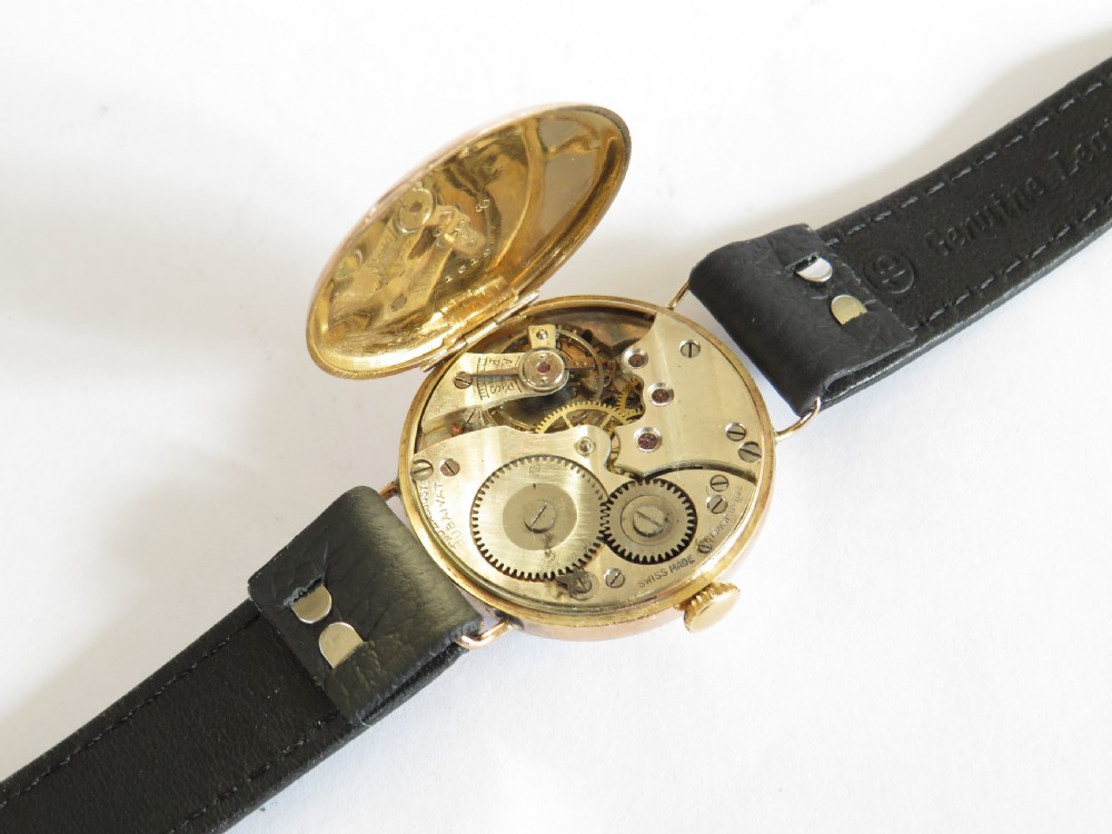 Gents 9ct gold Bulova Rubaiyat wrist watch, 1922 View III