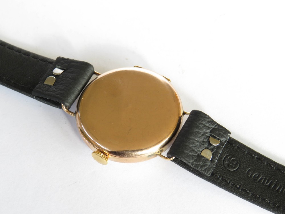 Gents 9ct gold Bulova Rubaiyat wrist watch, 1922 View IV