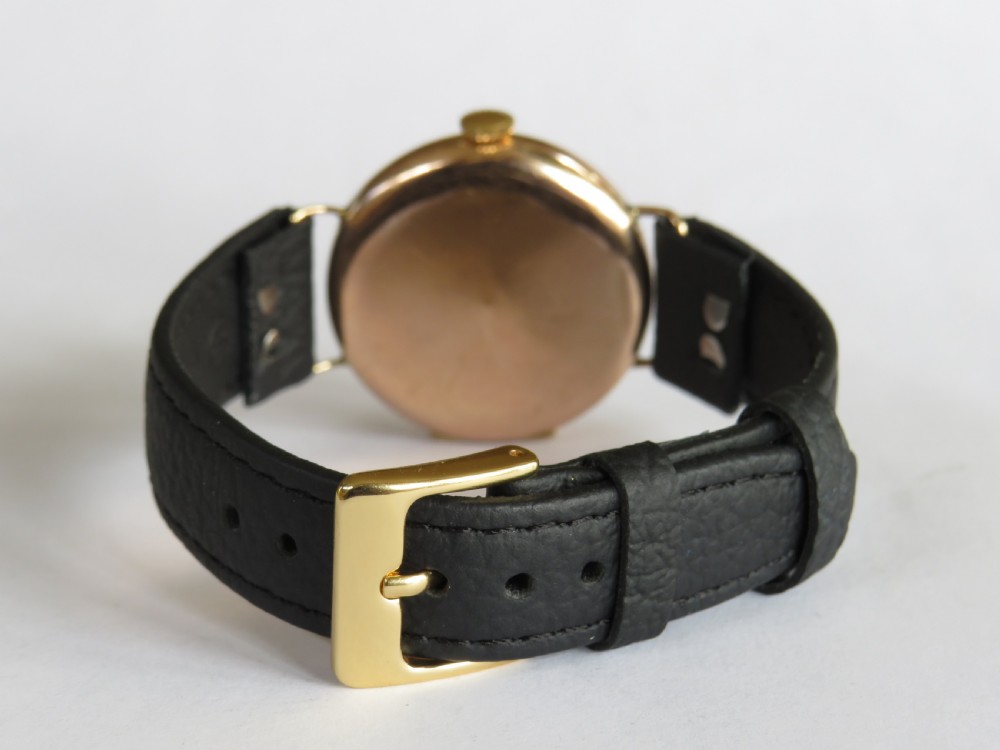 Gents 9ct gold Bulova Rubaiyat wrist watch, 1922 View V
