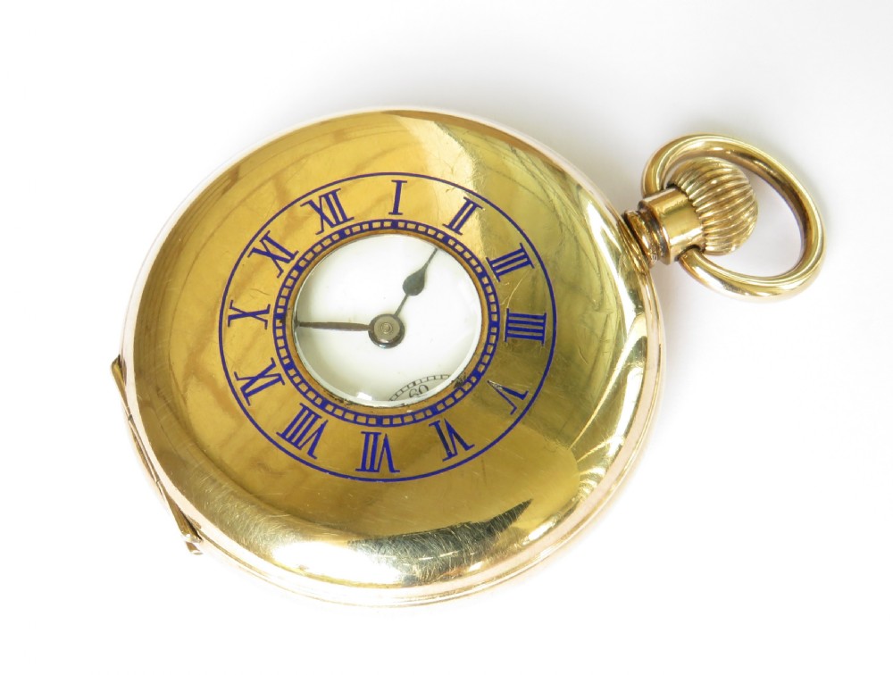 1920s Langendorf half hunter pocket watch