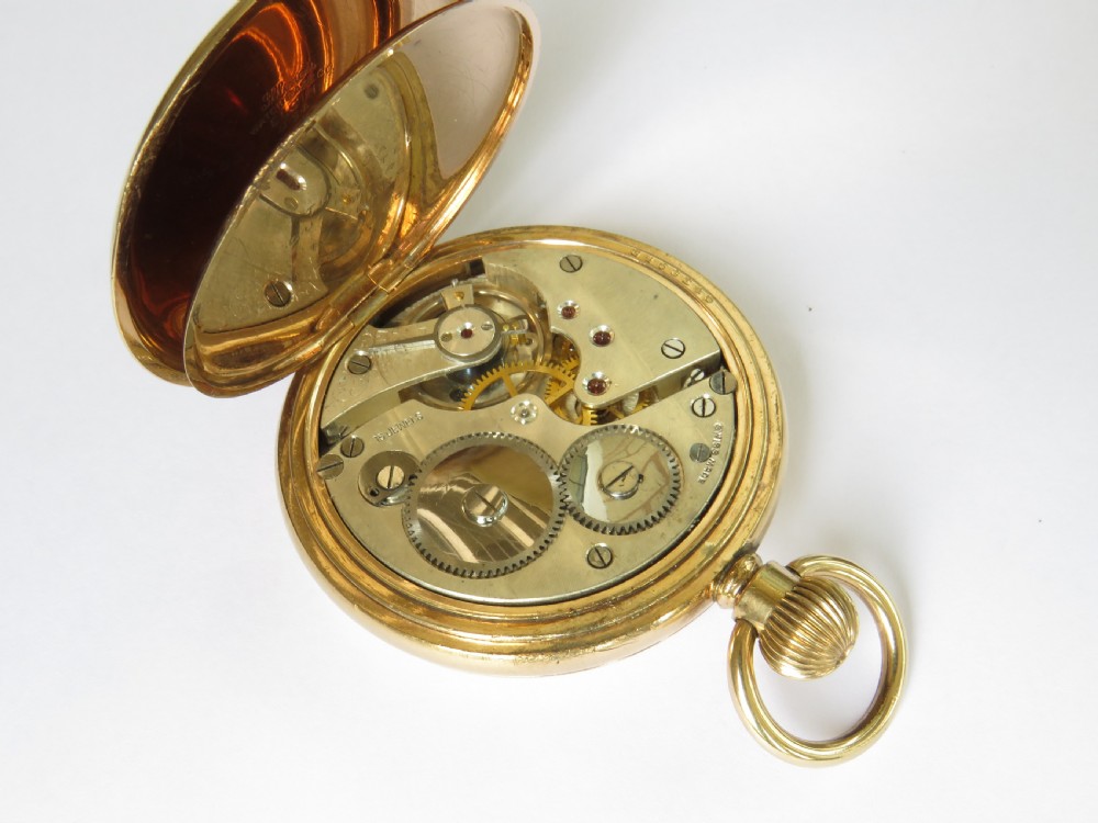 1920s Langendorf half hunter pocket watch View V