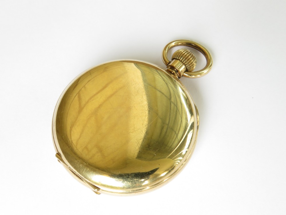 1920s Langendorf half hunter pocket watch View VI