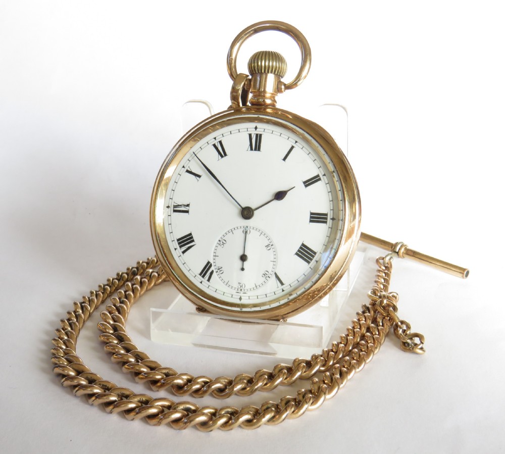 Antique Electa pocket watch and chain