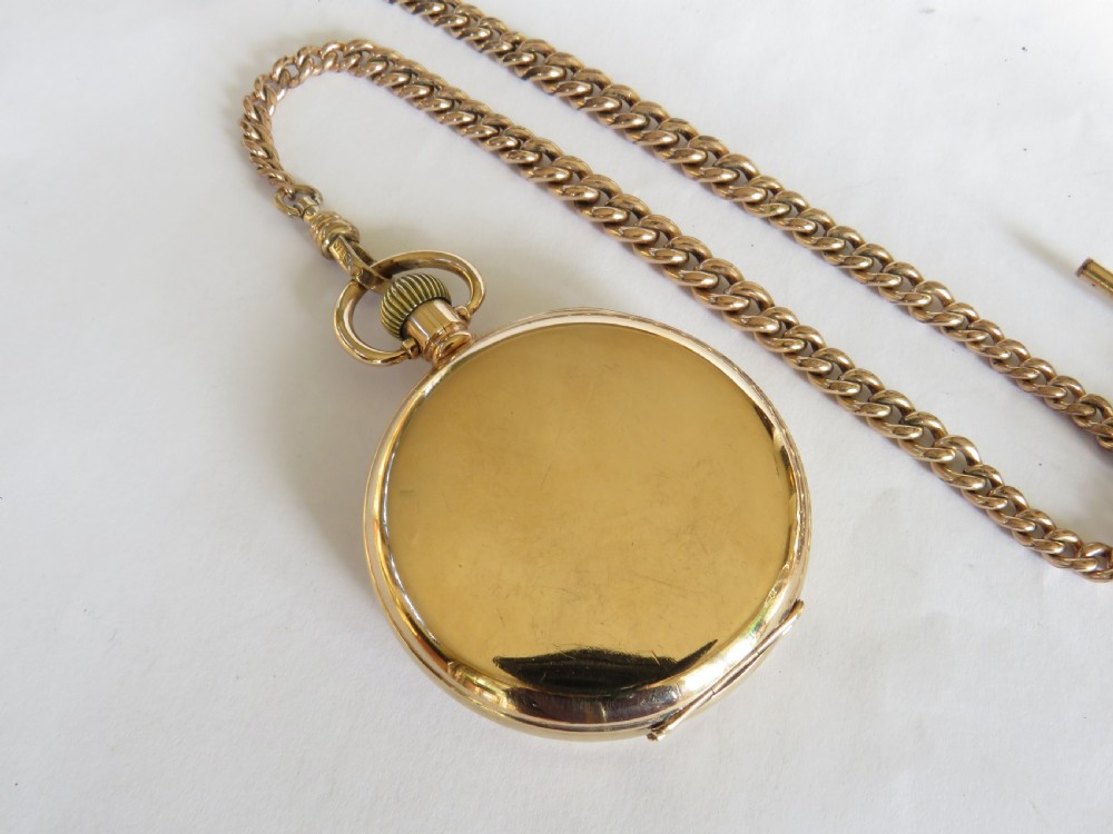 Antique Electa pocket watch and chain View IV