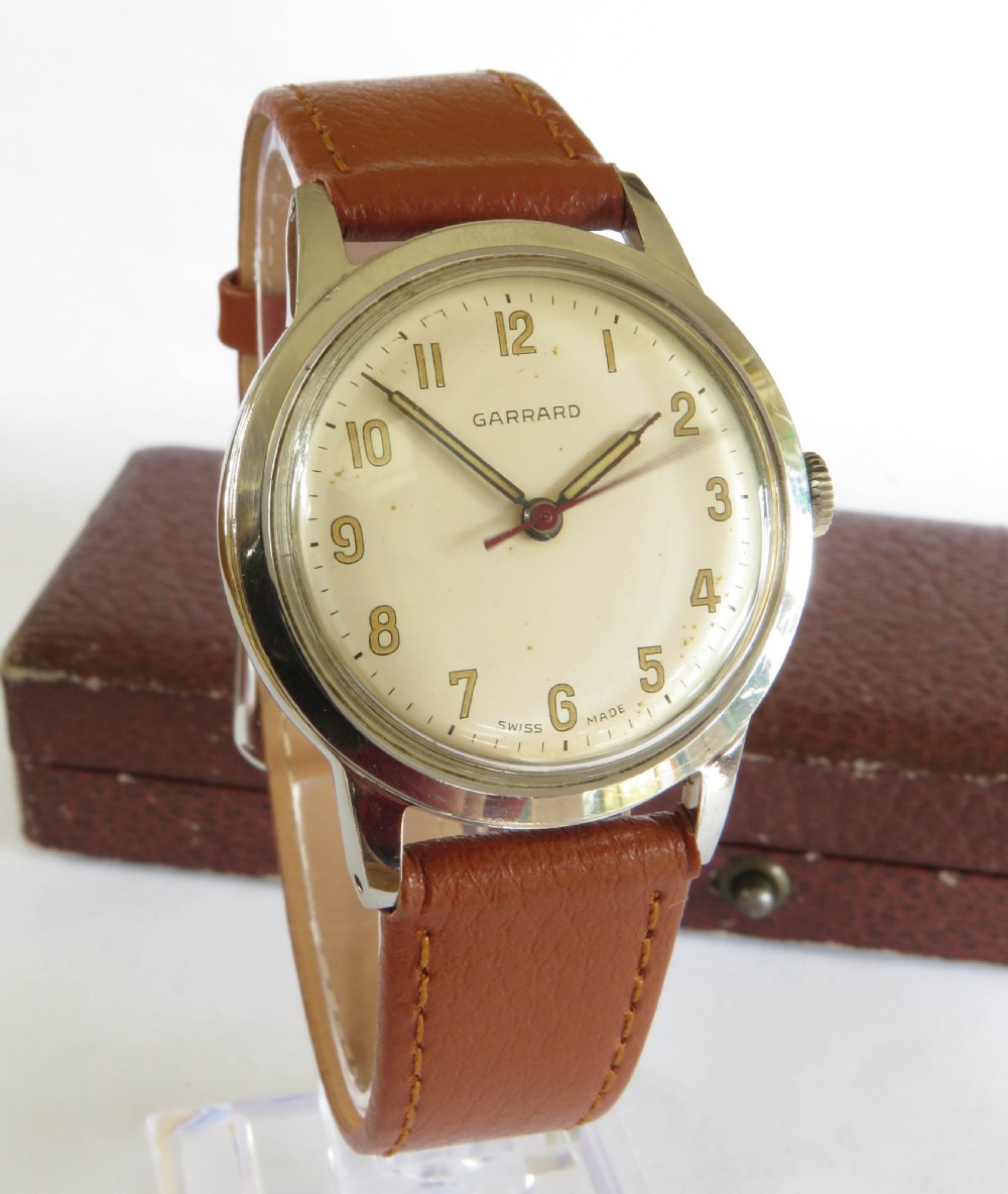Gents boxed 1960s Garrard wrist watch View II
