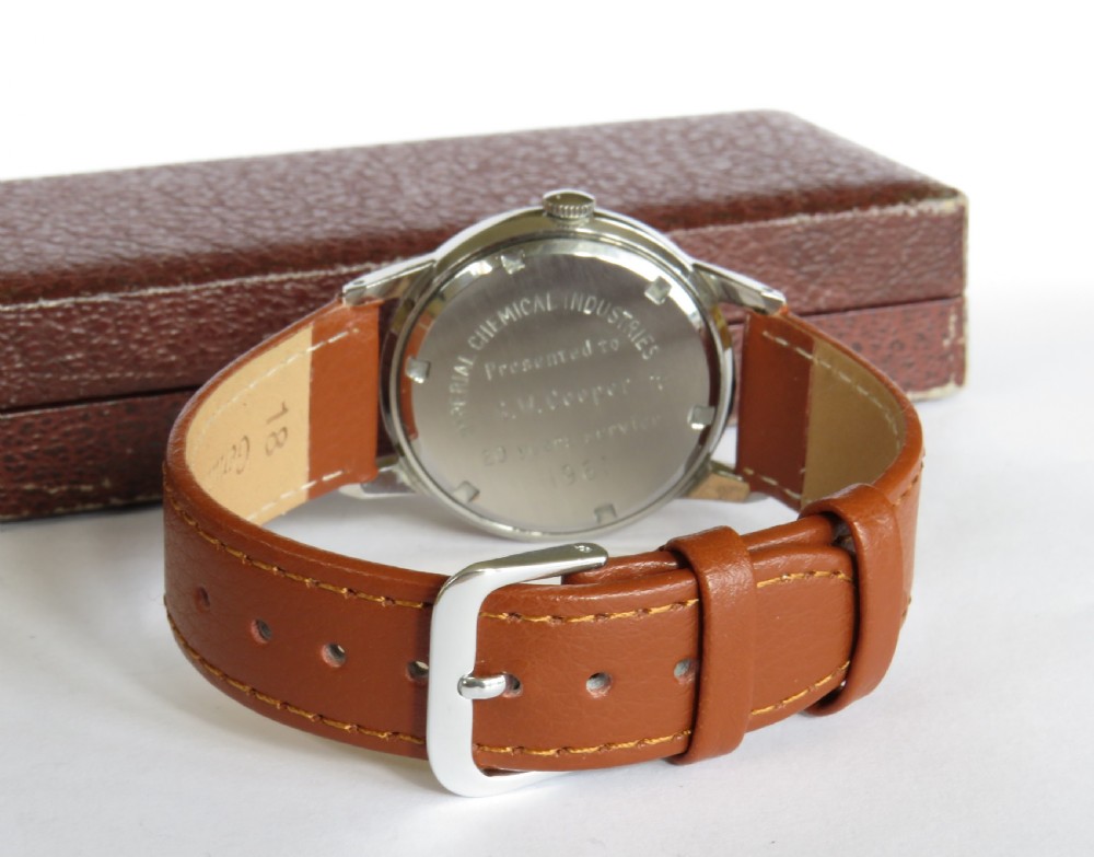 Gents boxed 1960s Garrard wrist watch View VI