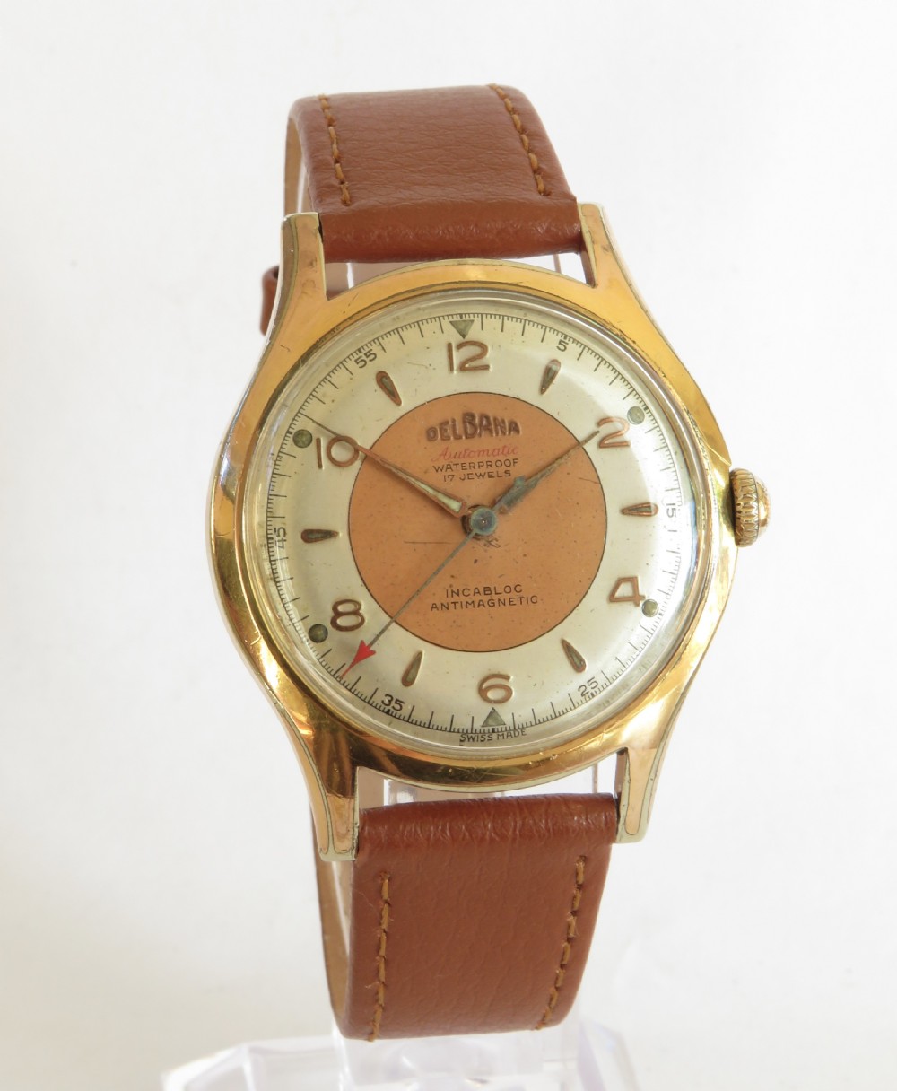 Gents 1950s Delbana wrist watch View II