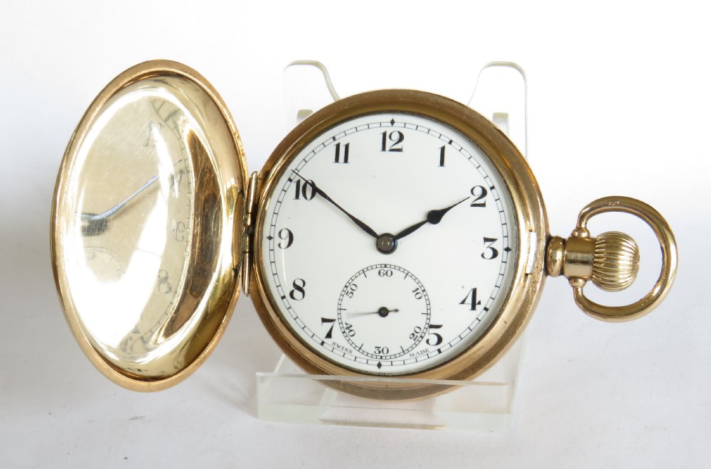 Revue full hunter pocket watch for Whittakers