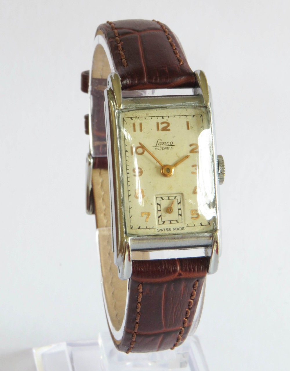 1940s Lanco mid-size wrist watch View II