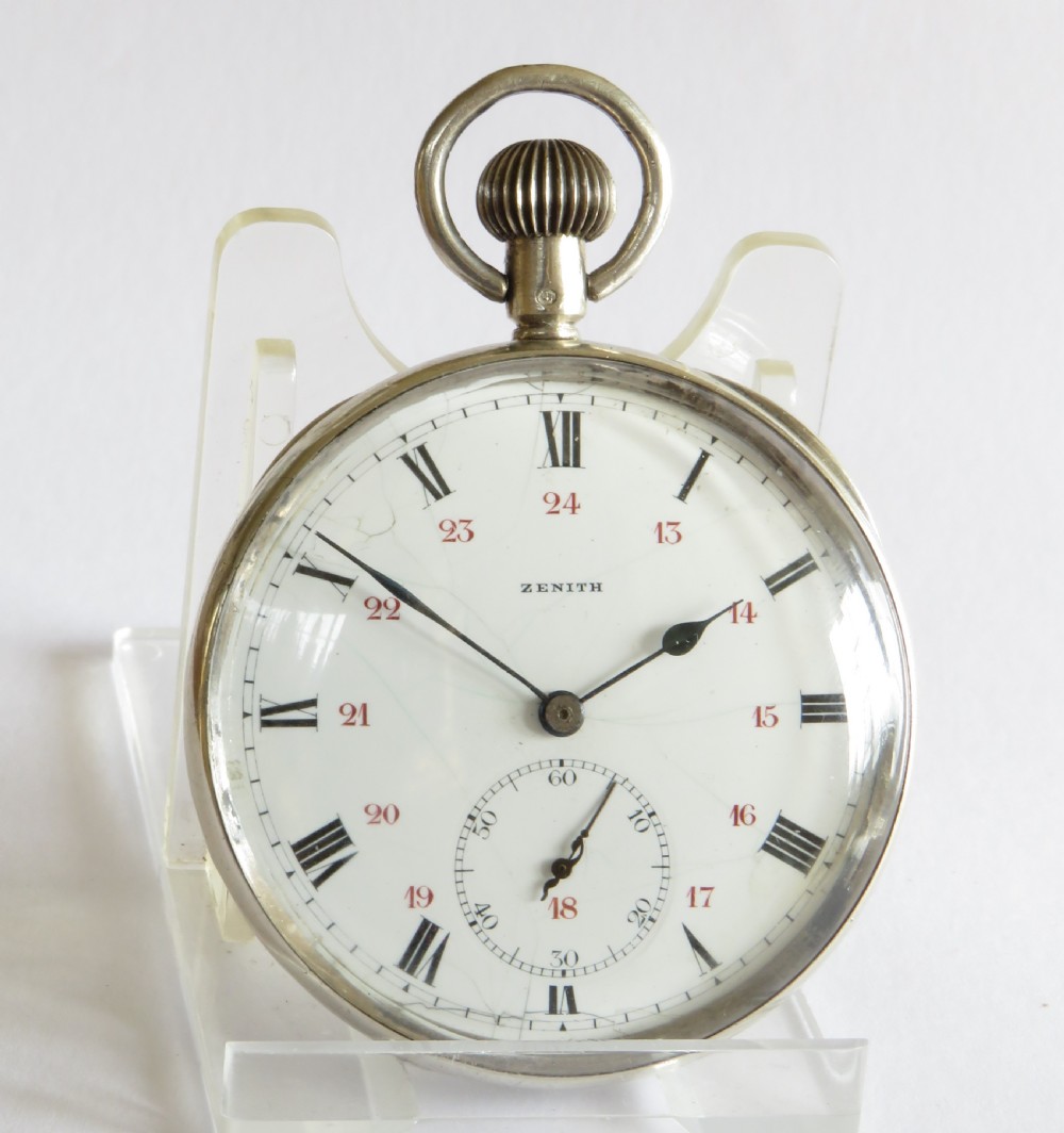 Antique Zenith pocket watch, c1914 View II