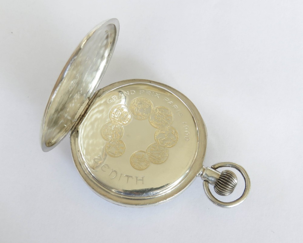 Antique Zenith pocket watch, c1914 View IV