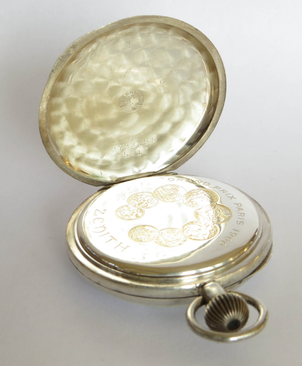 Antique Zenith pocket watch, c1914 View V