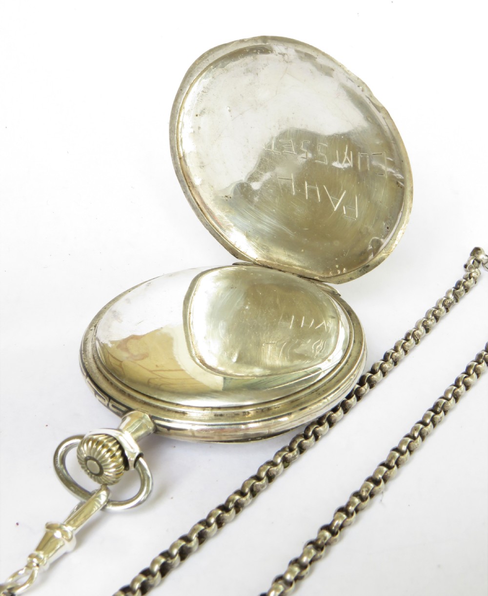 Antique 1920s Omega pocket watch with chain View IV