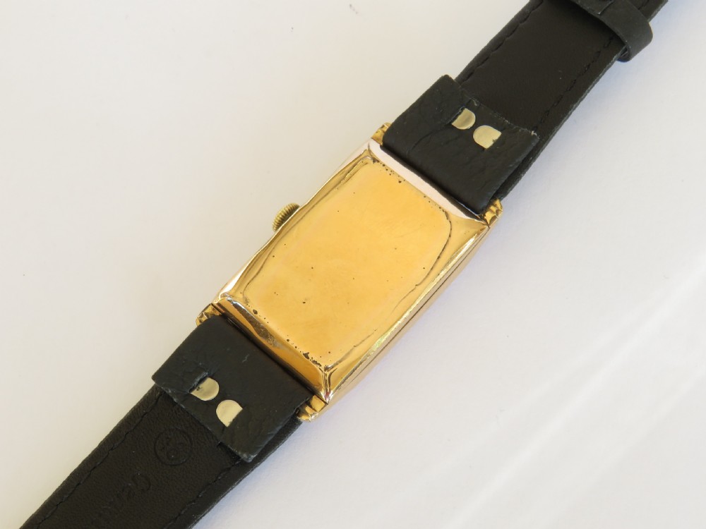1930s Thomas Russell gold plated wrist watch View IV