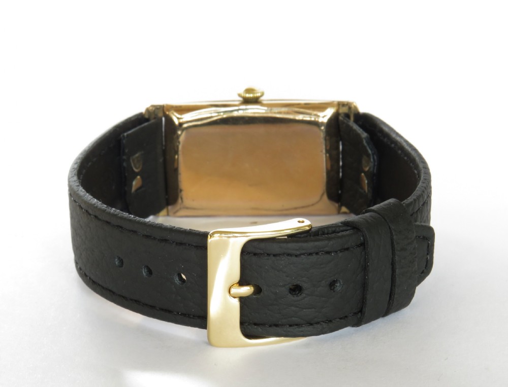 1930s Thomas Russell gold plated wrist watch View V