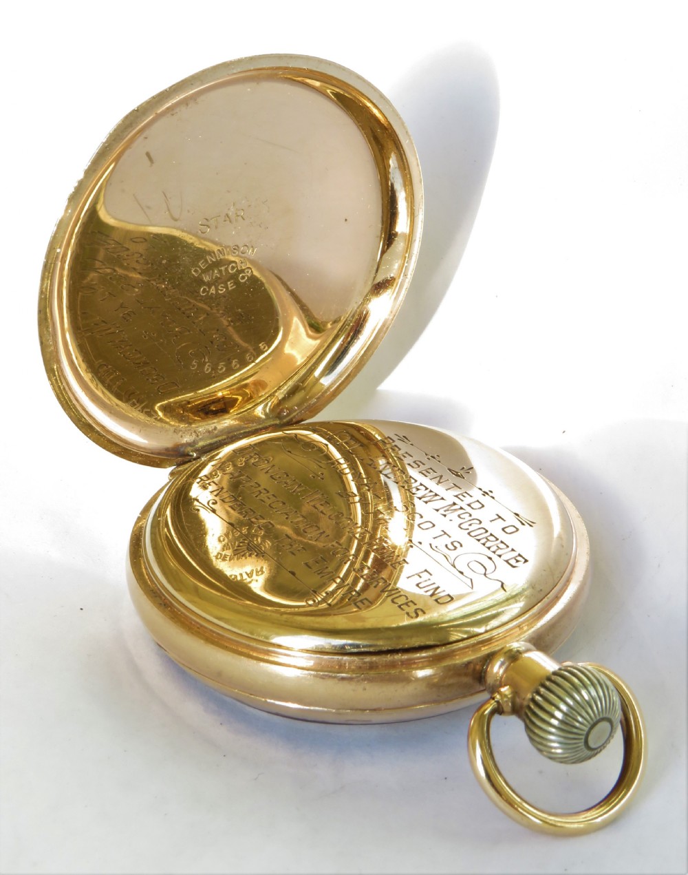 Antique Buren pocket watch, Drongan military connection View IV