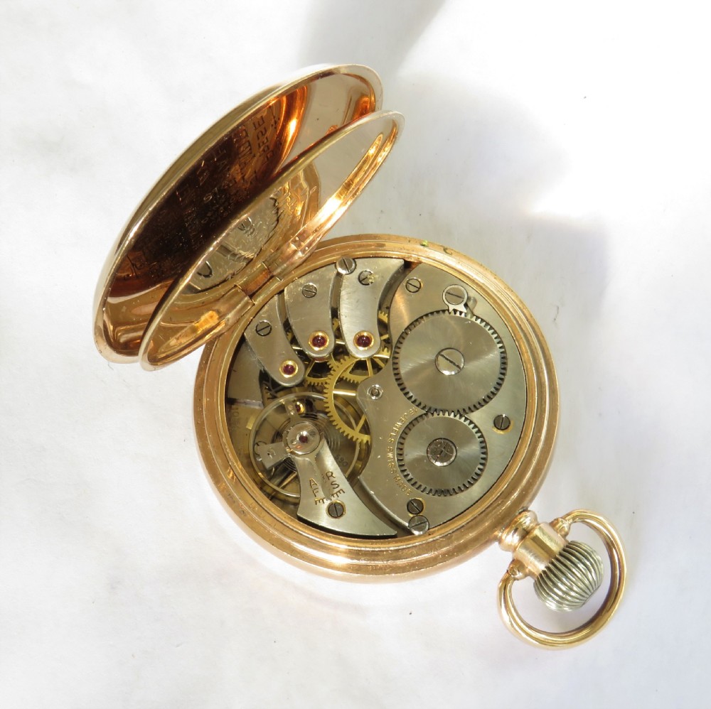 Antique Buren pocket watch, Drongan military connection View V