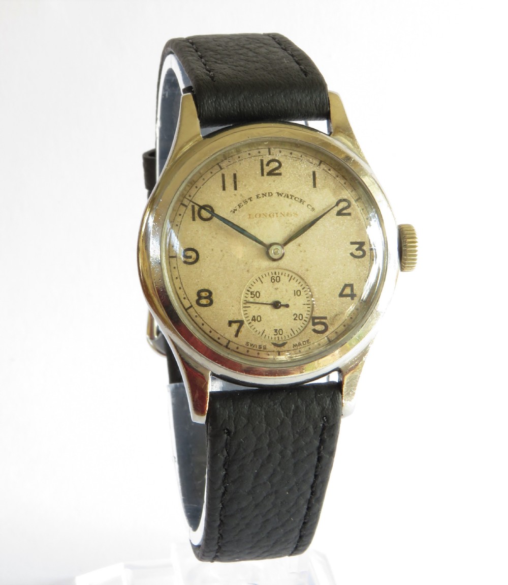 Gents Longines wrist watch, West End Watch Co, 1944 View II