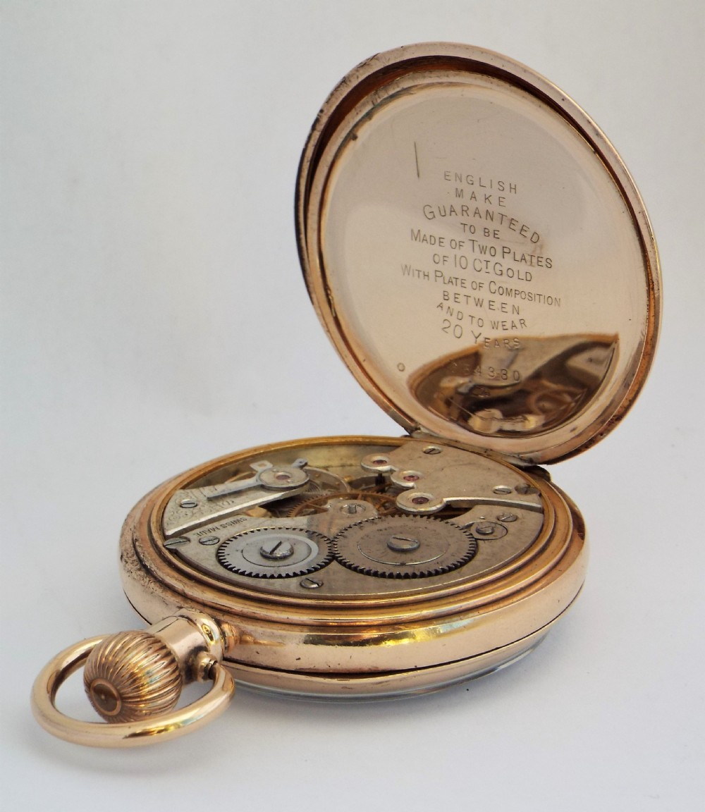 1930s Cyma pocket watch. View VI