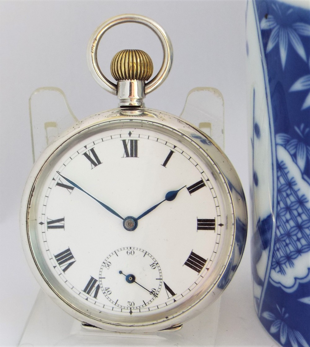 Antique  Orta silver pocket watch.