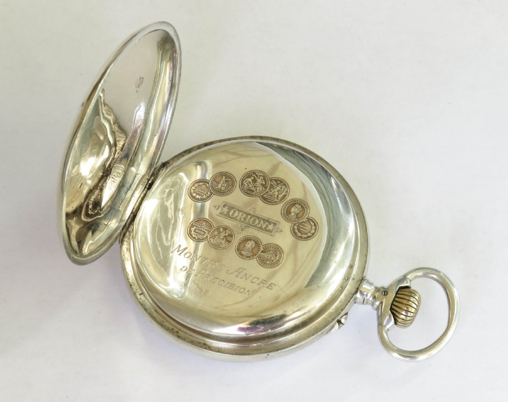 Antique Orion silver pocket watch by Brandt & Hofmann View IV