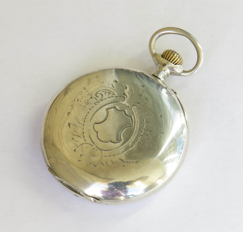 Antique Orion silver pocket watch by Brandt & Hofmann View VI