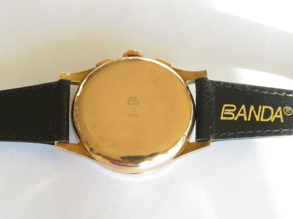Gents 1950s Pallas Chronographe wrist watch View IV