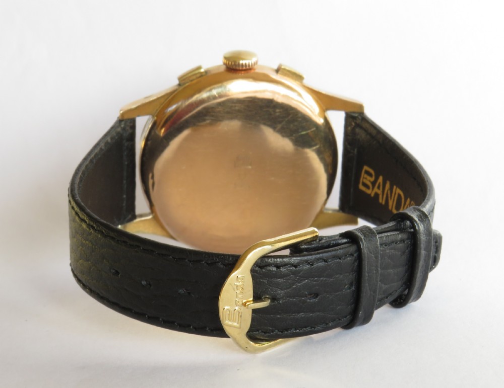 Gents 1950s Pallas Chronographe wrist watch View V