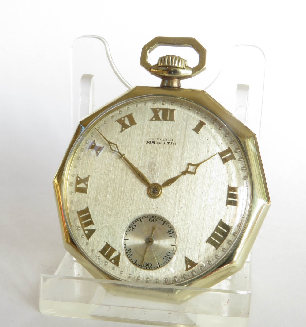 Art Deco Majestic pocket watch from Wittnauer