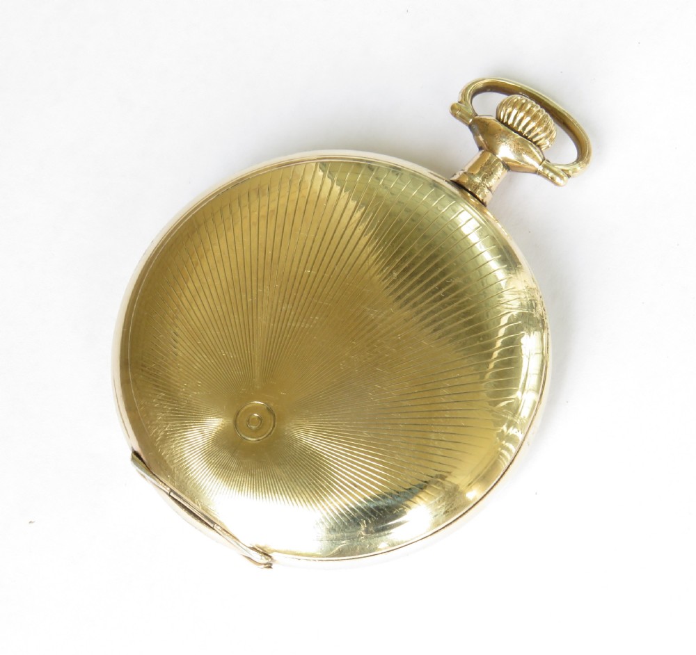 1930s Art Deco full hunter pocket watch View III