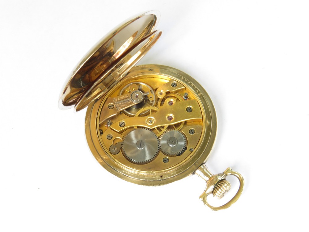 1930s Art Deco full hunter pocket watch View IV