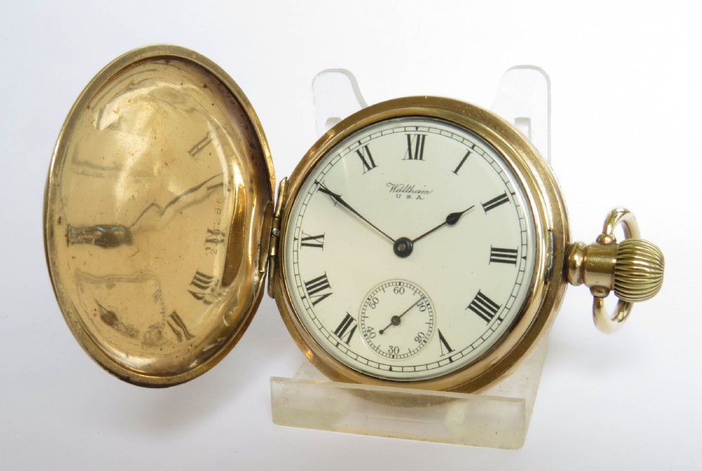 Antique Waltham full hunter pocket watch, 1922