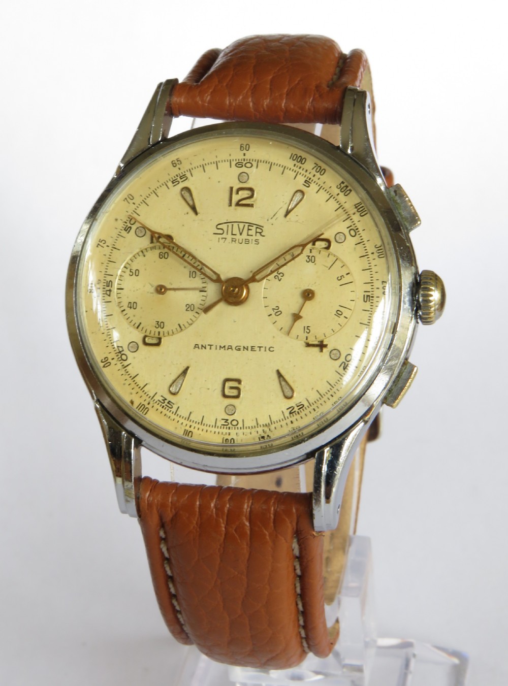 Gents 1950s “Silver” chronograph wrist watch by Antoremi