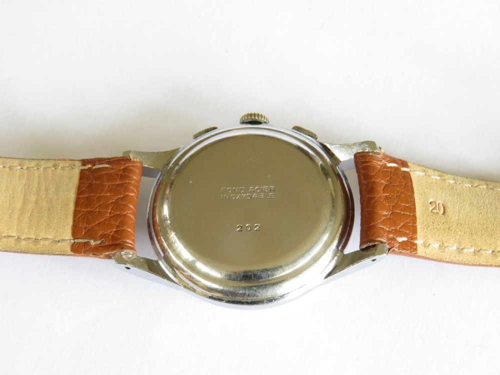 Gents 1950s “Silver” chronograph wrist watch by Antoremi View IV