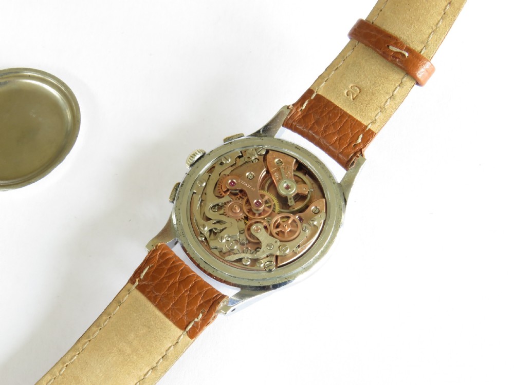 Gents 1950s “Silver” chronograph wrist watch by Antoremi View V