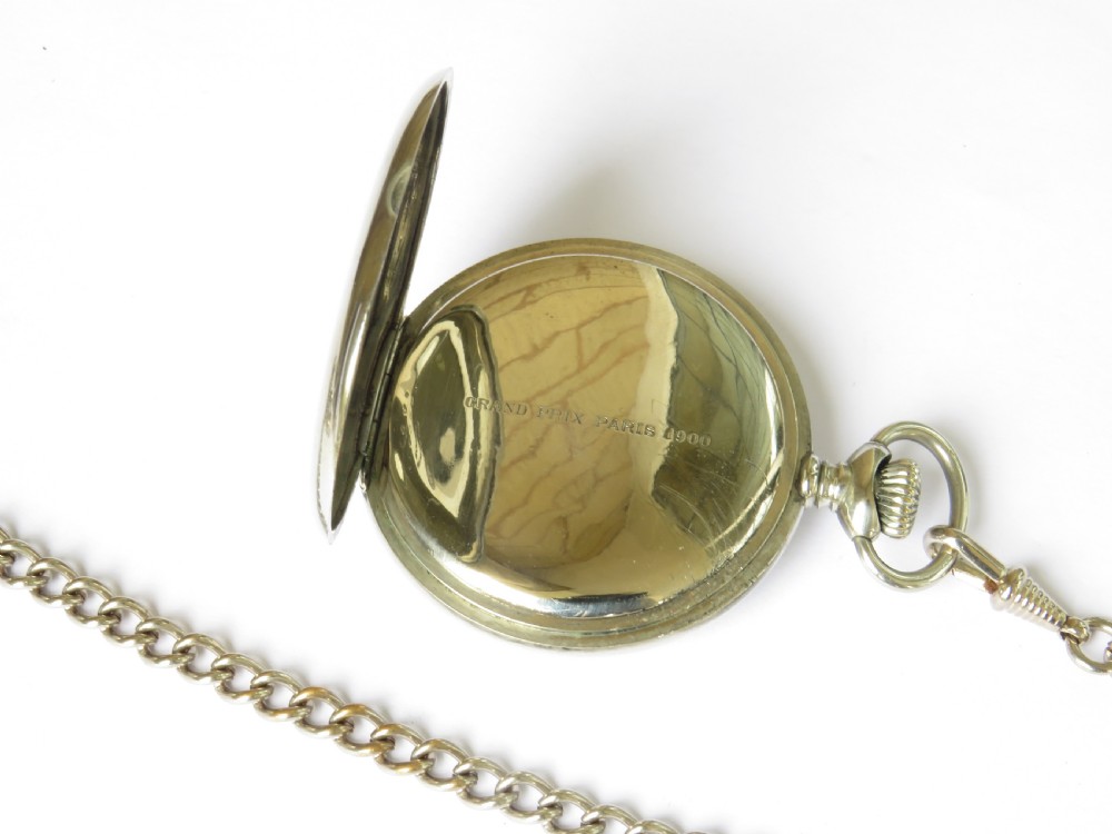 Antique Zenith pocket watch and chain View III