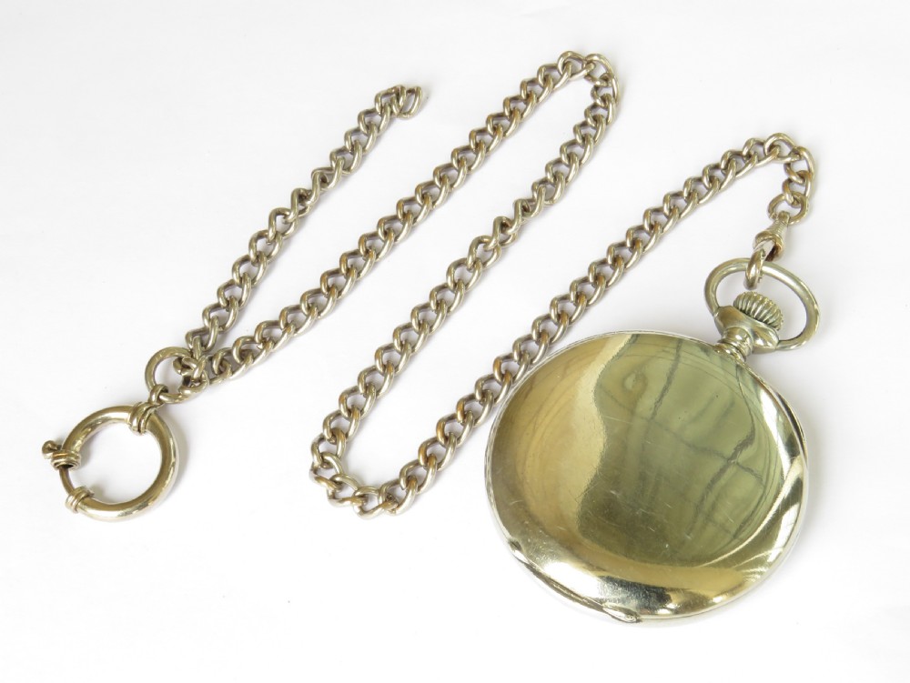 Antique Zenith pocket watch and chain View V