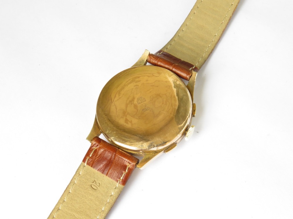 Gents 1950s Mohan chronograph wrist watch View IV