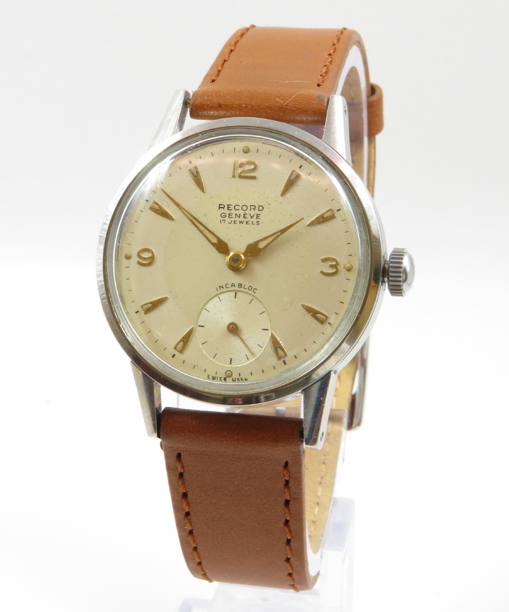Gents 1950s Record wrist watch