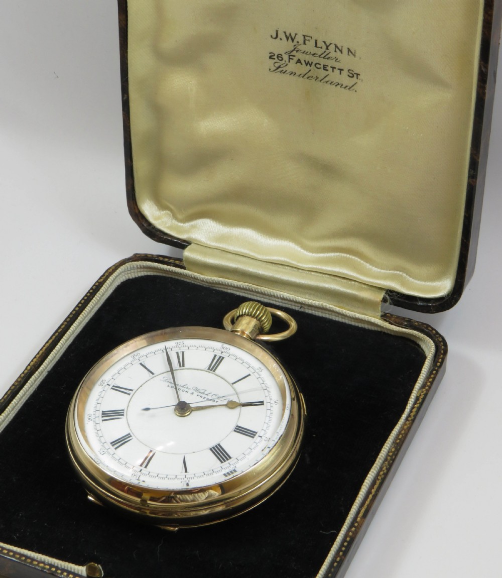 Lancashire Watch Company centre seconds chronograph, c1900 View II