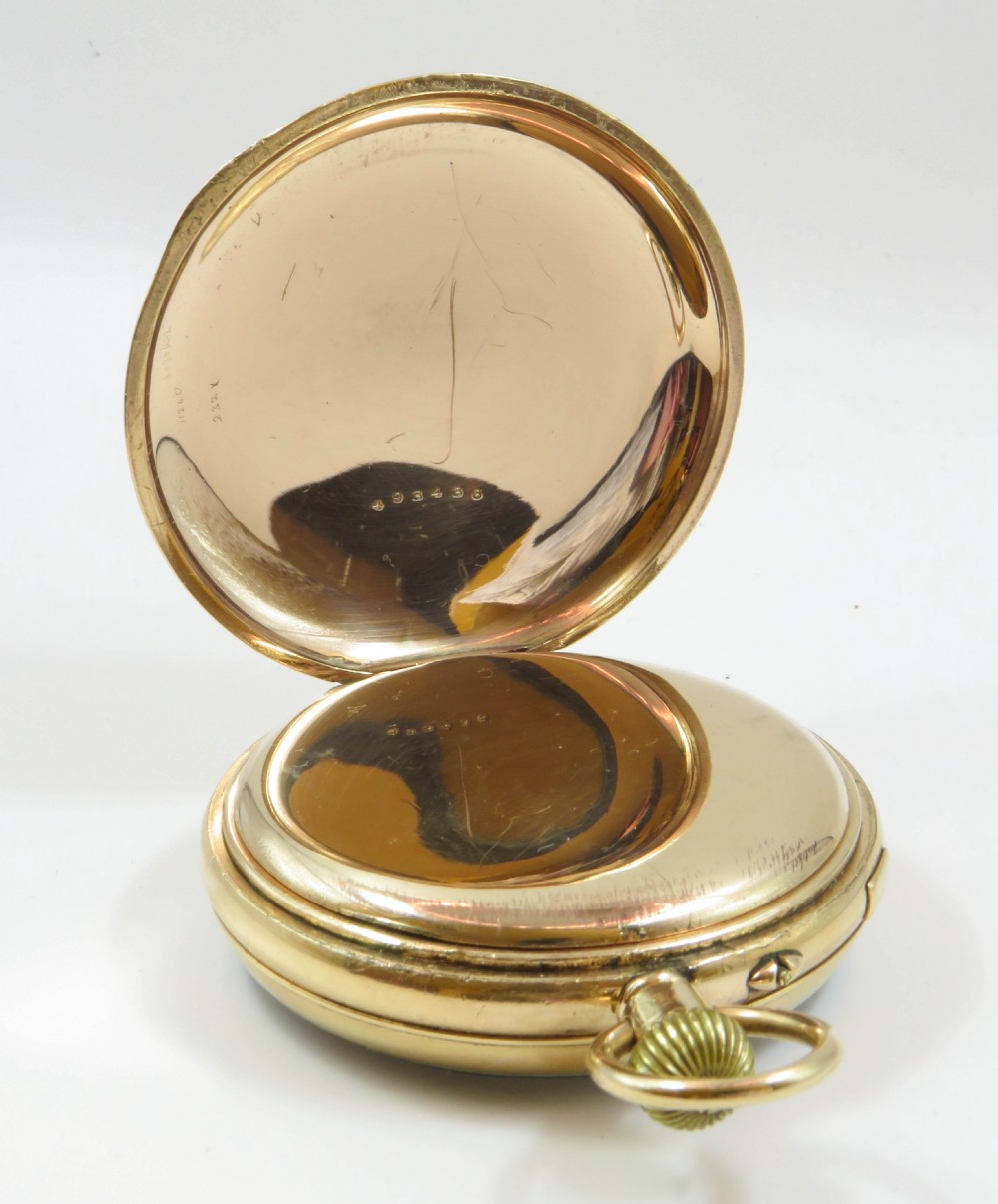 Lancashire Watch Company centre seconds chronograph, c1900 View V