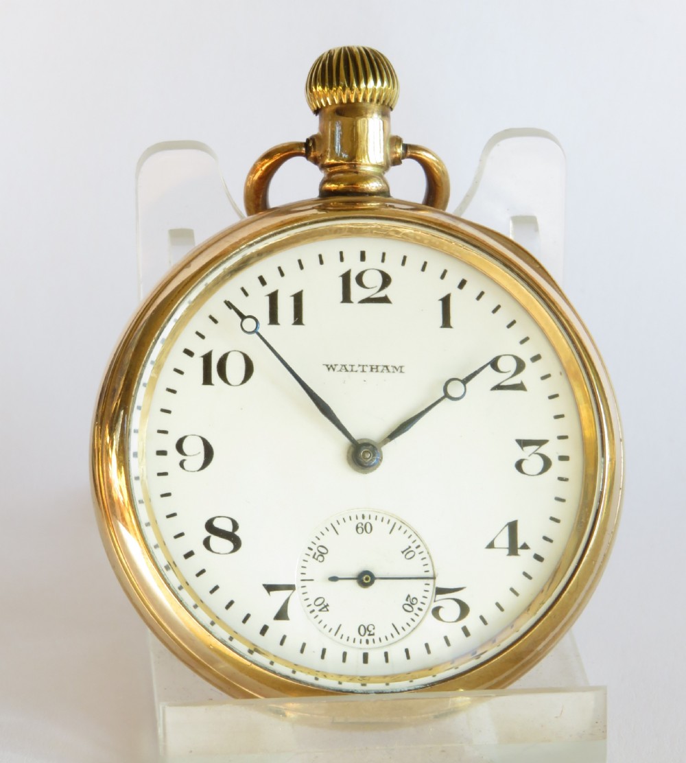 1922 Waltham stem winding pocket watch View II