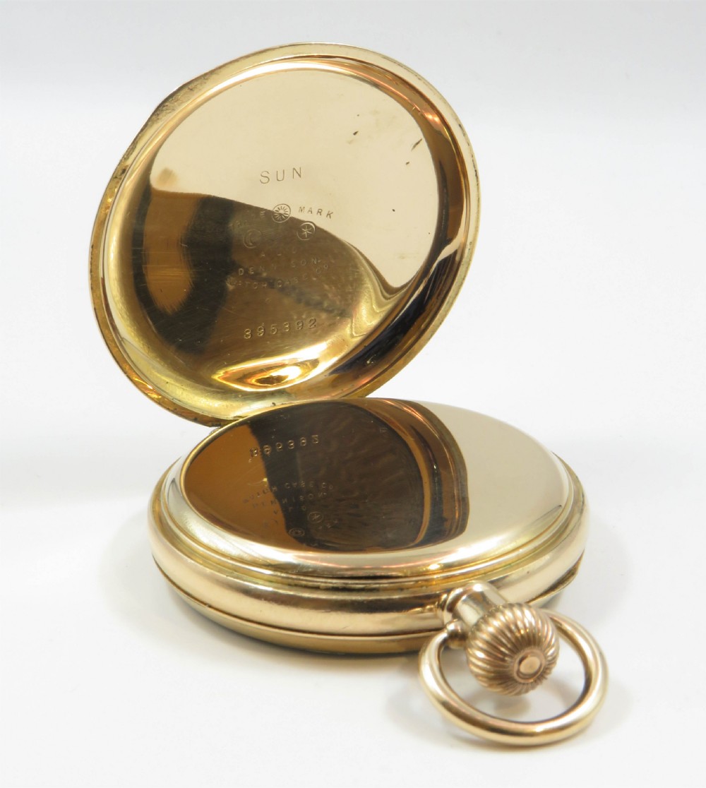 Antique Waltham Vanguard railroad pocket watch, 1904 View III