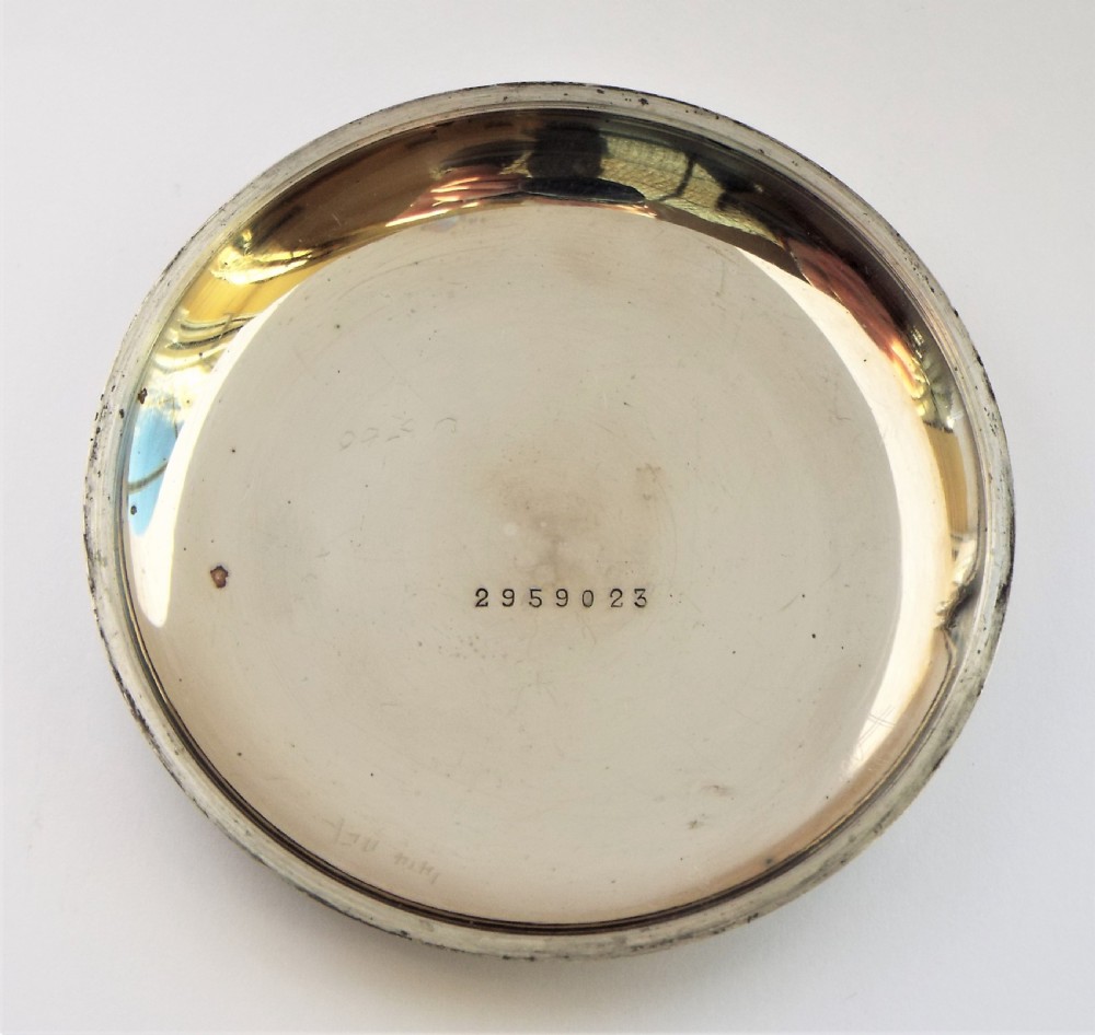 Large antique John Elkan “Railway” pocket watch. View III