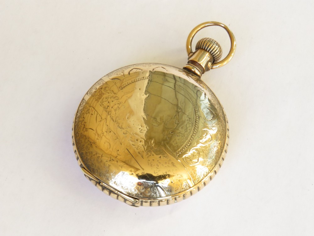 Antique Waltham full hunter pocket watch.1896 View IV