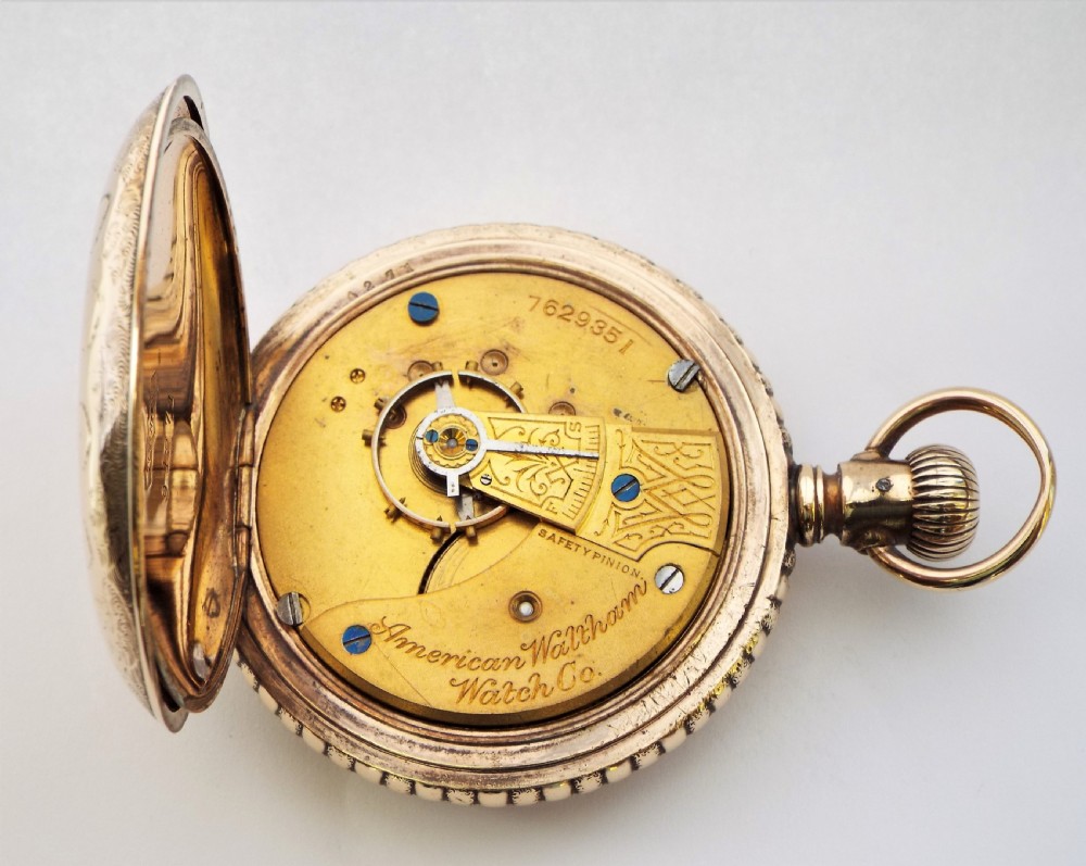 Antique Waltham full hunter pocket watch.1896 View VI